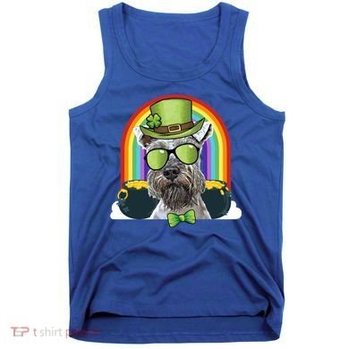Miniature Schnauzer Dog Leprechaun Funny St Patricks Day Gift Tank Top