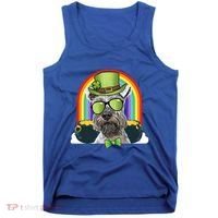 Miniature Schnauzer Dog Leprechaun Funny St Patricks Day Gift Tank Top thumb 0