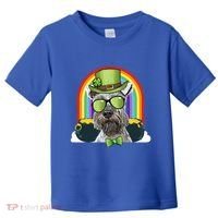 Miniature Schnauzer Dog Leprechaun Funny St Patricks Day Gift Toddler T-Shirt thumb 0