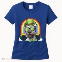 Miniature Schnauzer Dog Leprechaun Funny St Patricks Day Gift Women's T-Shirt thumb 0