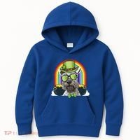 Miniature Schnauzer Dog Leprechaun Funny St Patricks Day Gift Kids Hoodie thumb 0