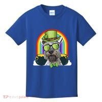 Miniature Schnauzer Dog Leprechaun Funny St Patricks Day Gift Kids T-Shirt thumb 0