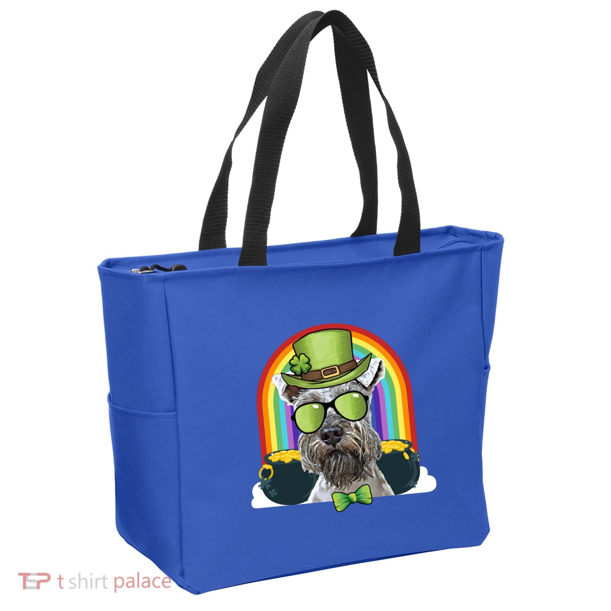 Miniature Schnauzer Dog Leprechaun Funny St Patricks Day Gift Tote Bag