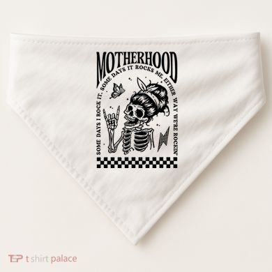 Motherhood Some Day I Rock It USA-Made Doggie Bandana