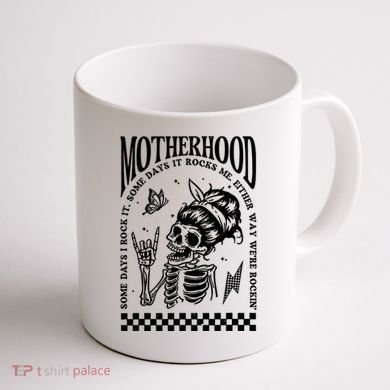 Motherhood Some Day I Rock It Coffee Mug back