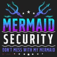 Mermaid Security Don't Mess With My Mermaid Merman Mer Dad Beanie thumb 2