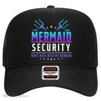 Mermaid Security Don't Mess With My Mermaid Merman Mer Dad Hat thumb 0