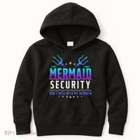Mermaid Security Don't Mess With My Mermaid Merman Mer Dad Kids Hoodie thumb 0