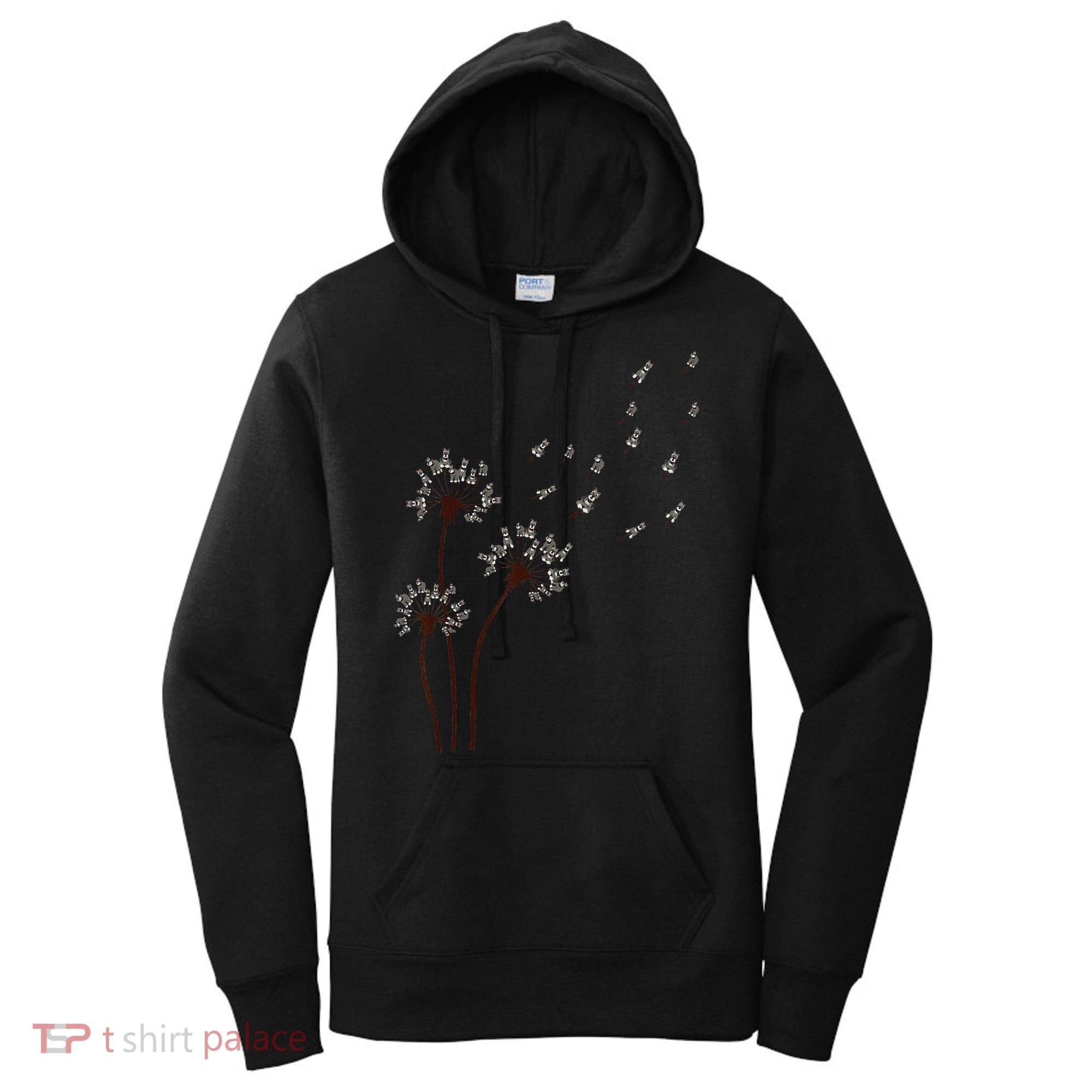 Miniature Schnauzer Dandelion Loves Dog For Mothers Day Dog Women's Hoodie