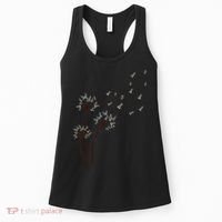 Miniature Schnauzer Dandelion Loves Dog For Mothers Day Dog Women's Tank Top thumb 0