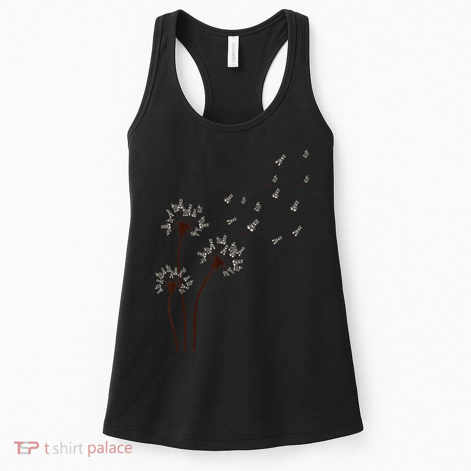Miniature Schnauzer Dandelion Loves Dog For Mothers Day Dog Women's Tank Top