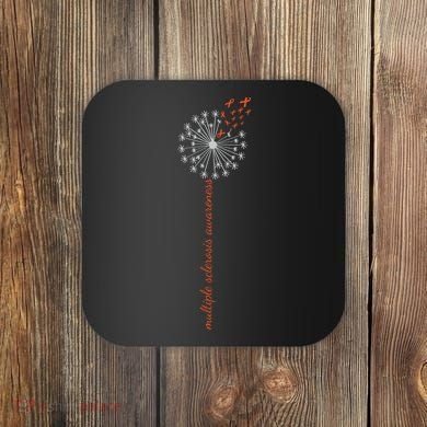 Multiple Sclerosis Dandelion MS Awareness Coaster