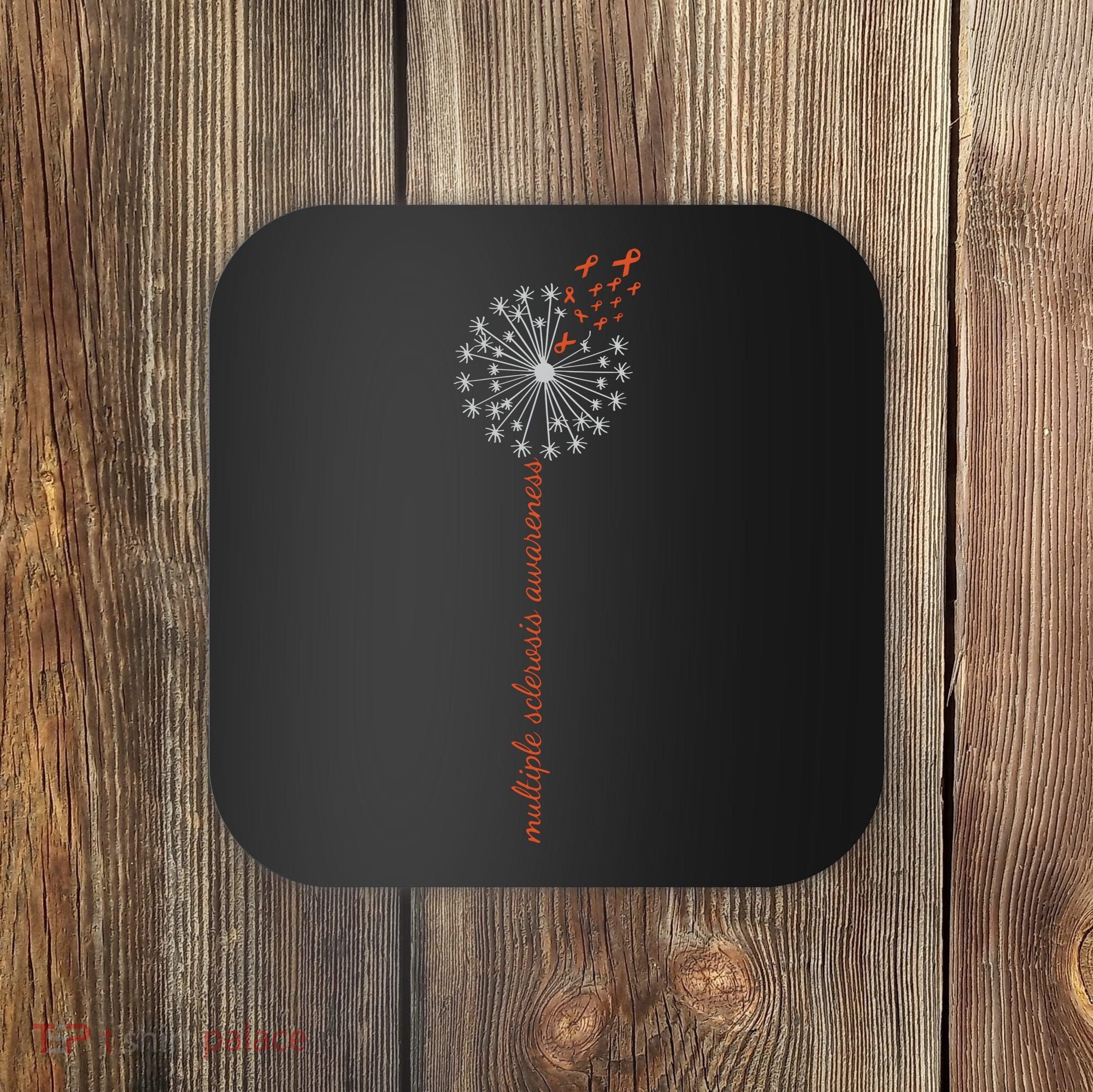 Multiple Sclerosis Dandelion MS Awareness Coaster
