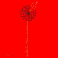 Multiple Sclerosis Dandelion MS Awareness Santa Hat thumb 1