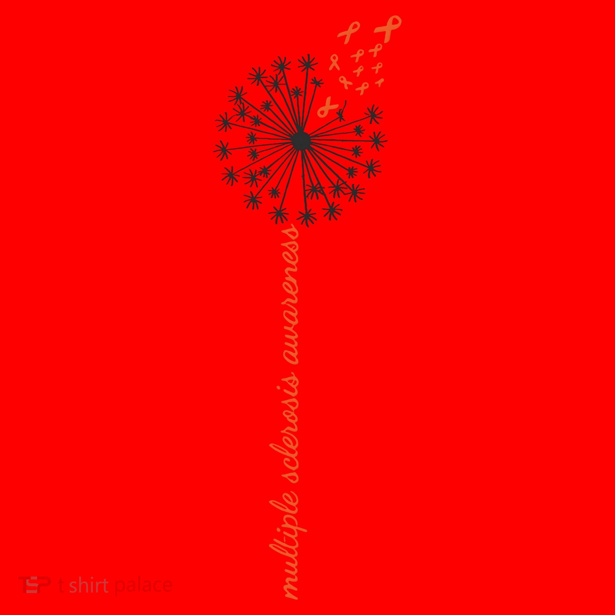 Multiple Sclerosis Dandelion MS Awareness Santa Hat
