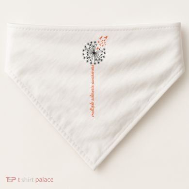 Multiple Sclerosis Dandelion MS Awareness USA-Made Doggie Bandana