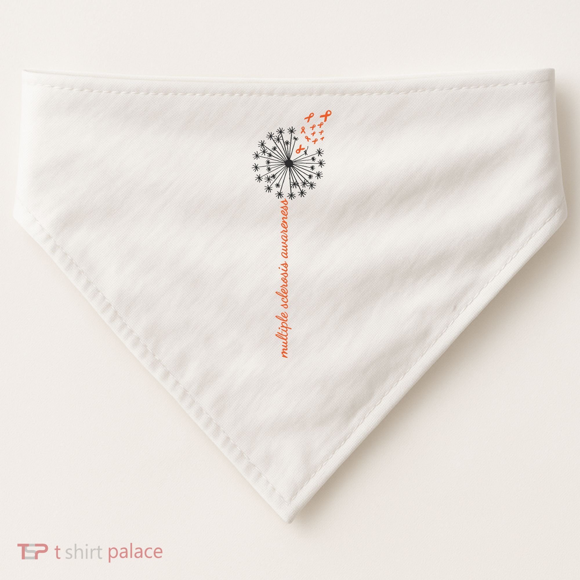 Multiple Sclerosis Dandelion MS Awareness USA-Made Doggie Bandana
