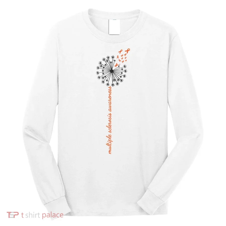 Multiple Sclerosis Dandelion MS Awareness Long Sleeve Shirt