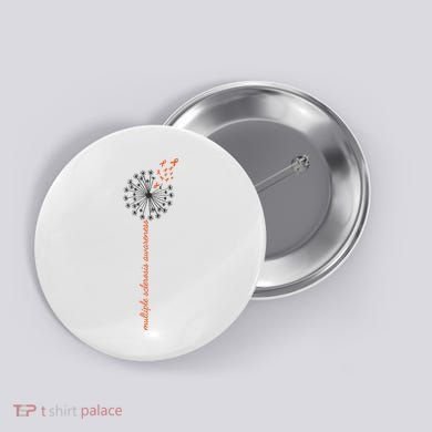 Multiple Sclerosis Dandelion MS Awareness Button