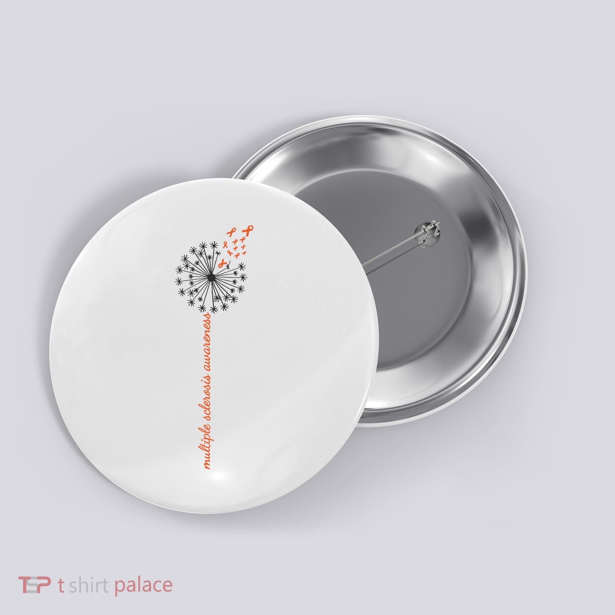 Multiple Sclerosis Dandelion MS Awareness Button