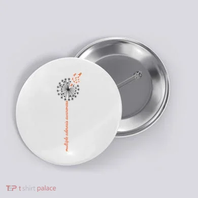 Multiple Sclerosis Dandelion MS Awareness Button
