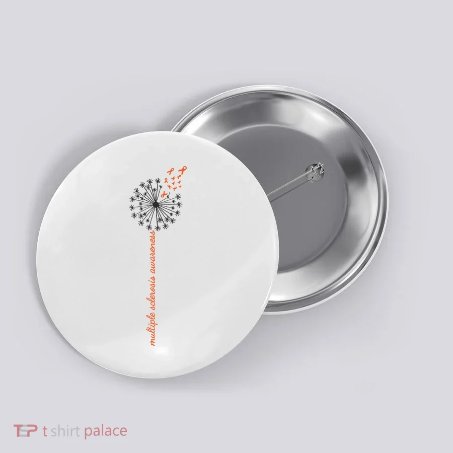 Multiple Sclerosis Dandelion MS Awareness Button