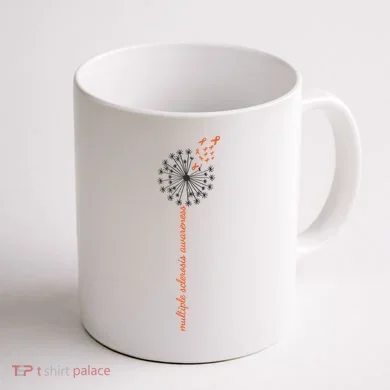 Multiple Sclerosis Dandelion MS Awareness Coffee Mug back