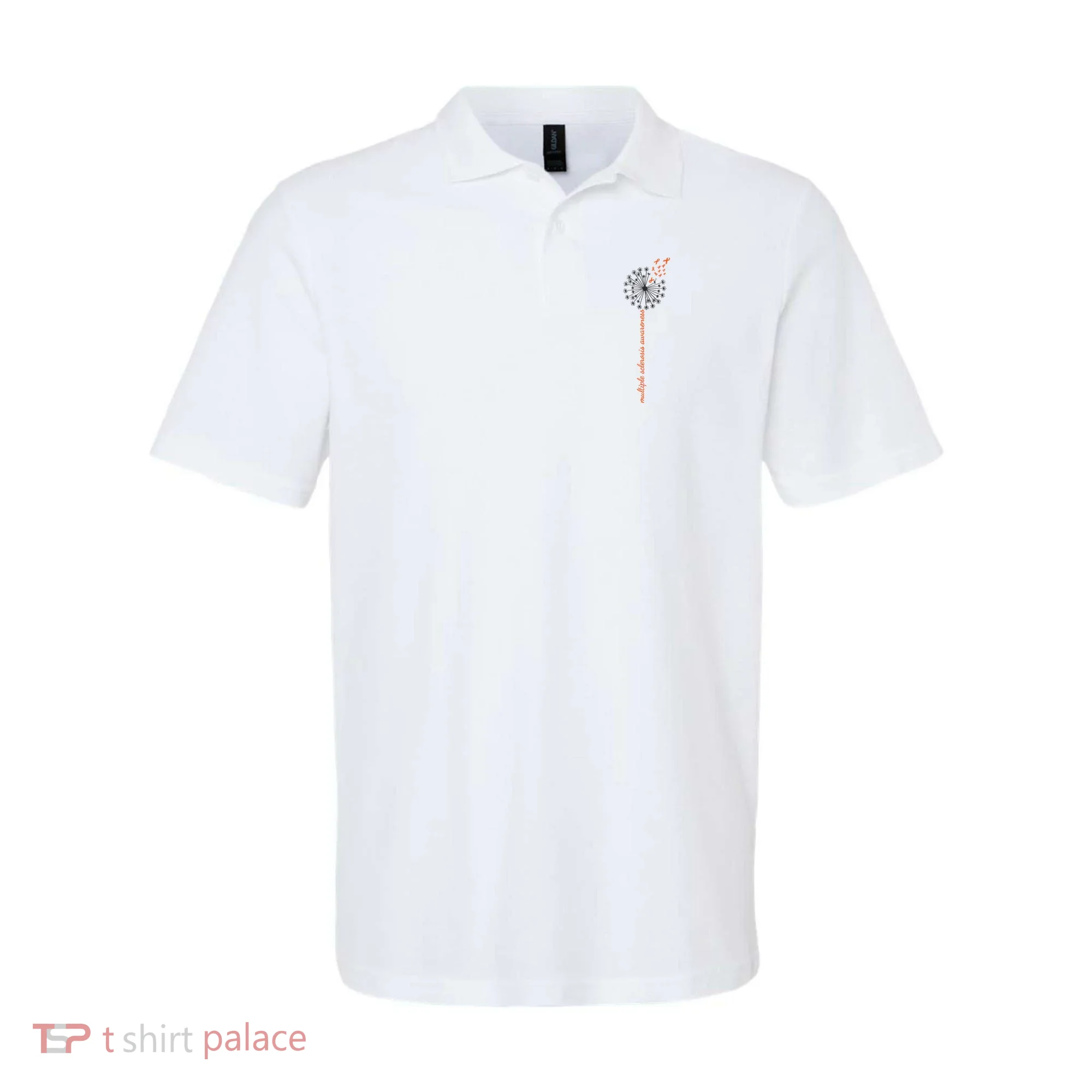 Multiple Sclerosis Dandelion MS Awareness Polo