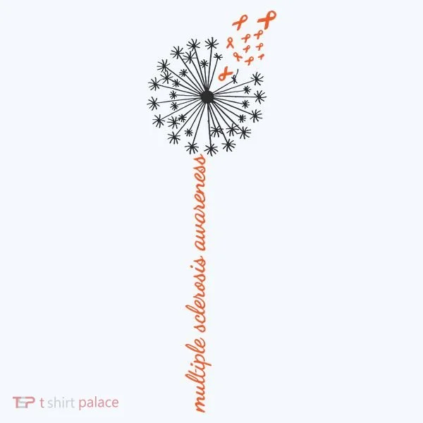 Multiple Sclerosis Dandelion MS Awareness Polo