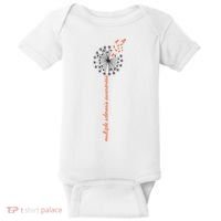 Multiple Sclerosis Dandelion MS Awareness Baby Bodysuit thumb 0