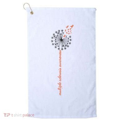 Multiple Sclerosis Dandelion MS Awareness Golf Towel