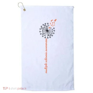 Multiple Sclerosis Dandelion MS Awareness Golf Towel