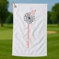 Multiple Sclerosis Dandelion MS Awareness Golf Towel thumb 1