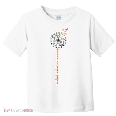 Multiple Sclerosis Dandelion MS Awareness Toddler T-Shirt