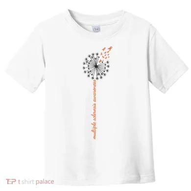 Multiple Sclerosis Dandelion MS Awareness Toddler T-Shirt