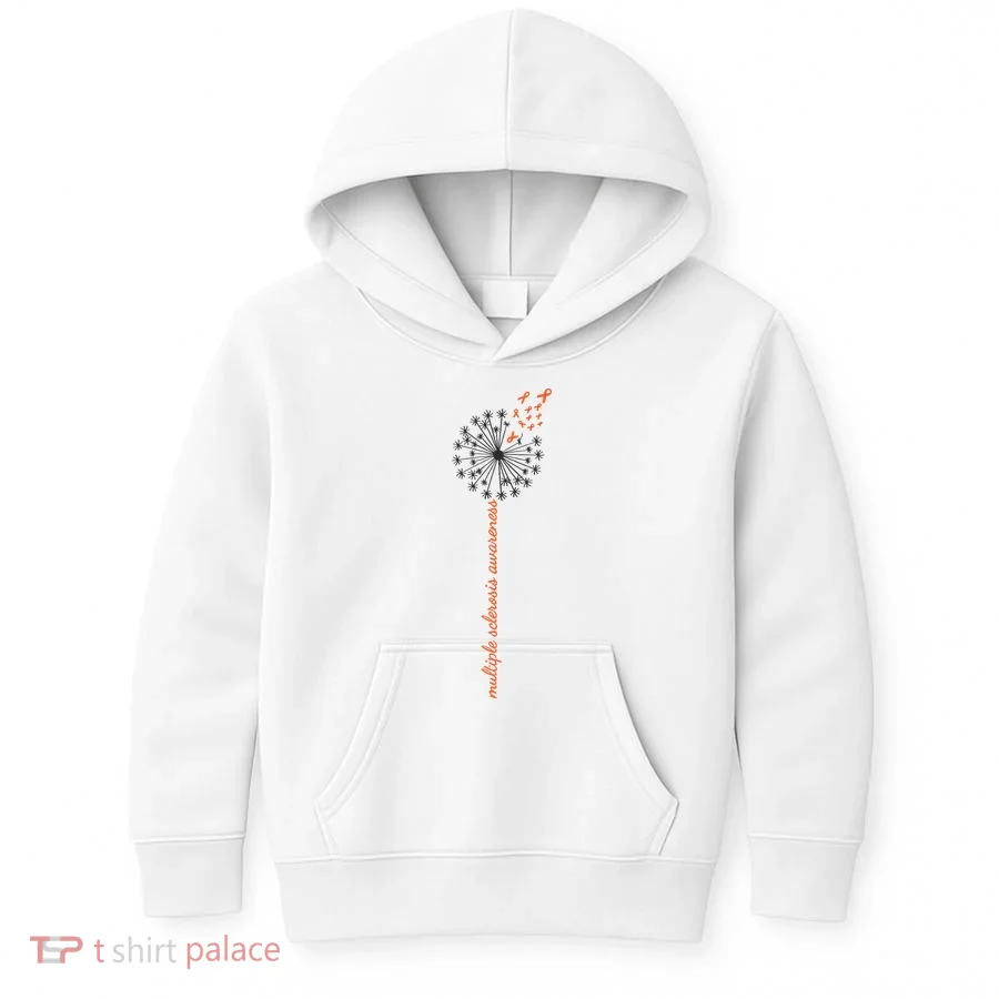 Multiple Sclerosis Dandelion MS Awareness Kids Hoodie