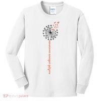 Multiple Sclerosis Dandelion MS Awareness Kids Long Sleeve Shirt thumb 0