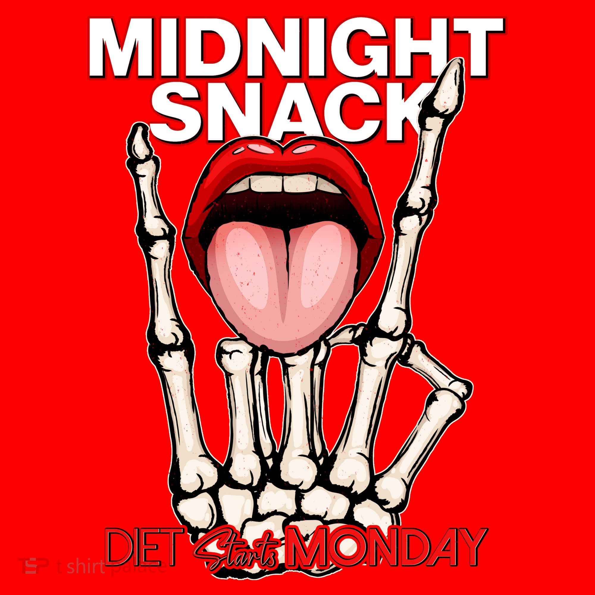 Midnight Snack Diet Starts Monday Santa Hat