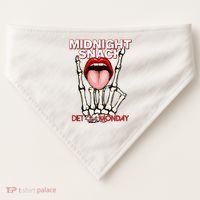 Midnight Snack Diet Starts Monday USA-Made Doggie Bandana thumb 0