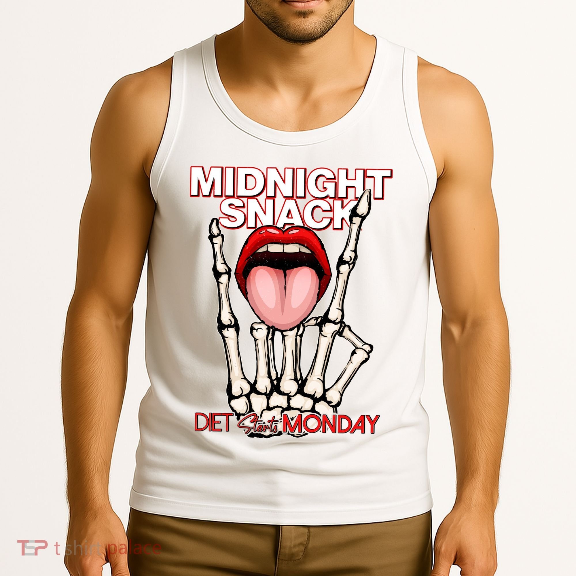 Midnight Snack Diet Starts Monday Tank Top