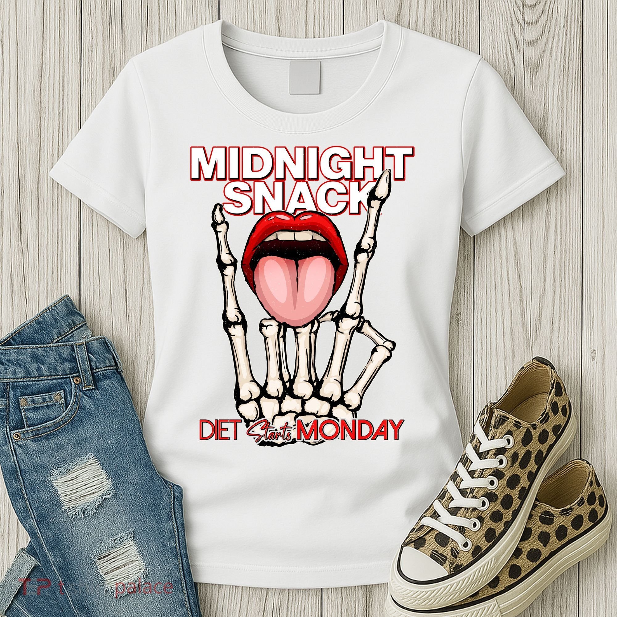 Midnight Snack Diet Starts Monday Women's T-Shirt