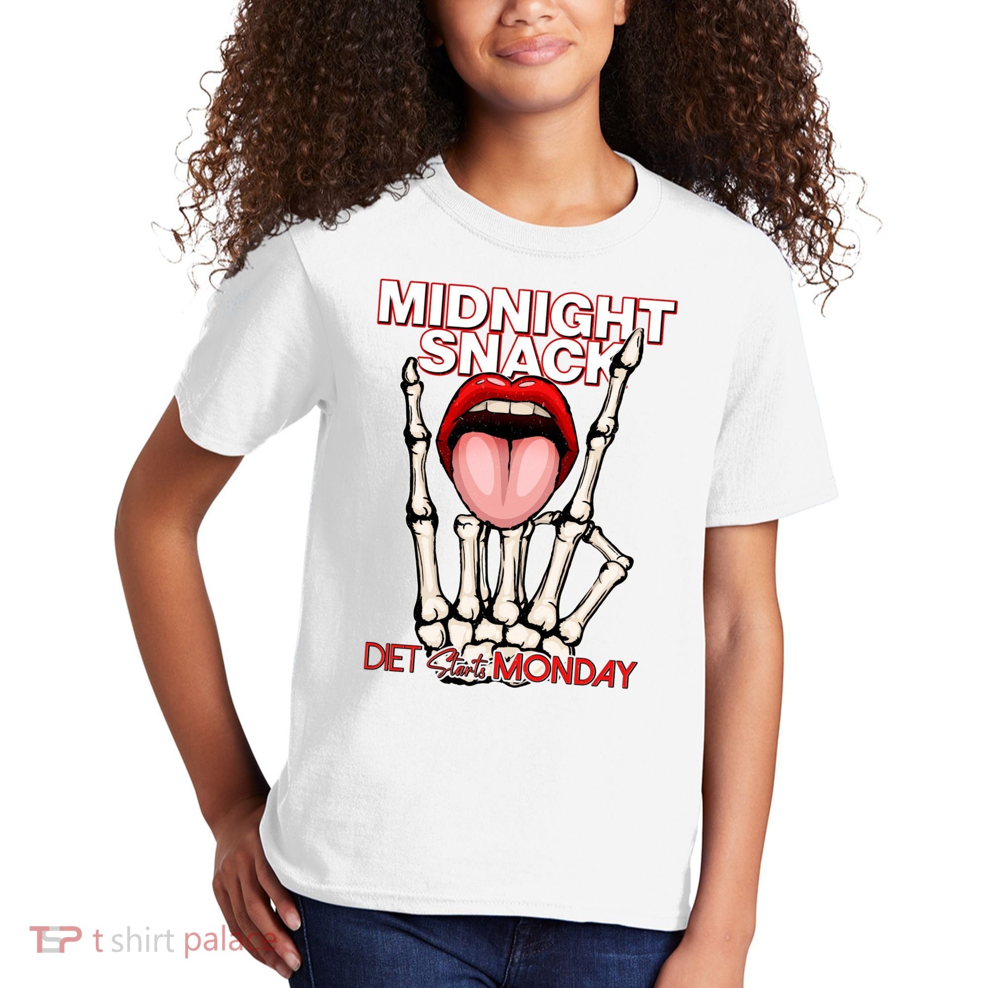 Midnight Snack Diet Starts Monday Kids T-Shirt