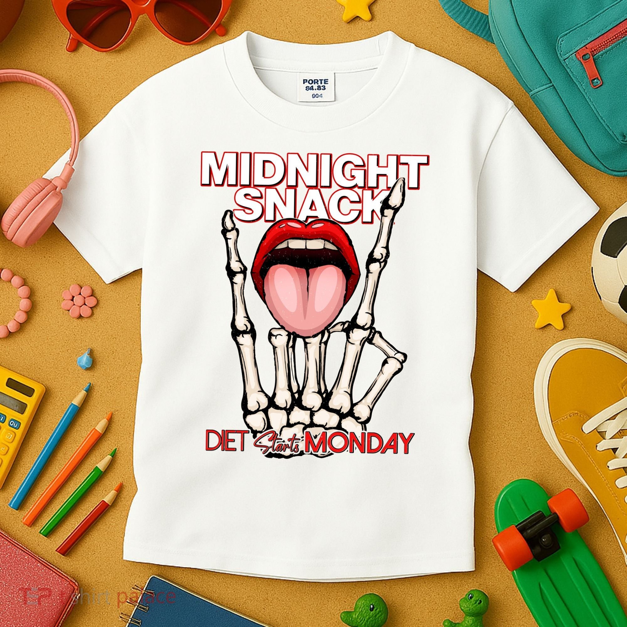 Midnight Snack Diet Starts Monday Kids T-Shirt
