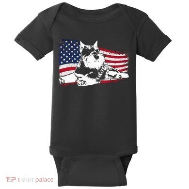 Miniature Schnauzer Dog Breed Baby Bodysuit
