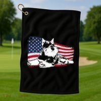 Miniature Schnauzer Dog Breed Golf Towel thumb 1