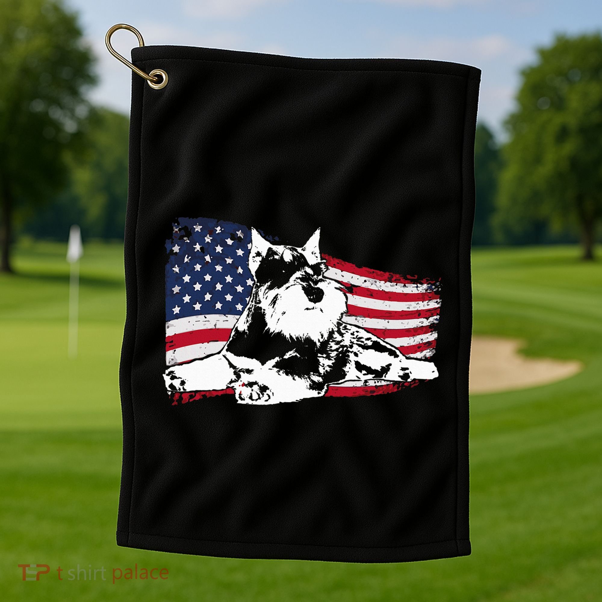 Miniature Schnauzer Dog Breed Golf Towel