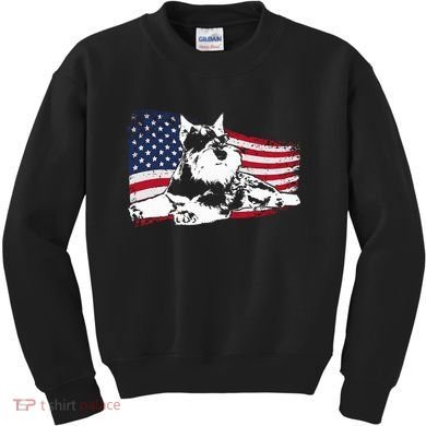 Miniature Schnauzer Dog Breed Kids Sweatshirt