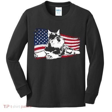 Miniature Schnauzer Dog Breed Kids Long Sleeve Shirt
