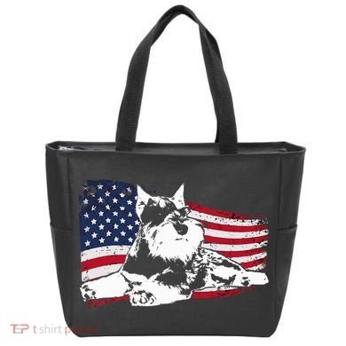 Miniature Schnauzer Dog Breed Tote Bag