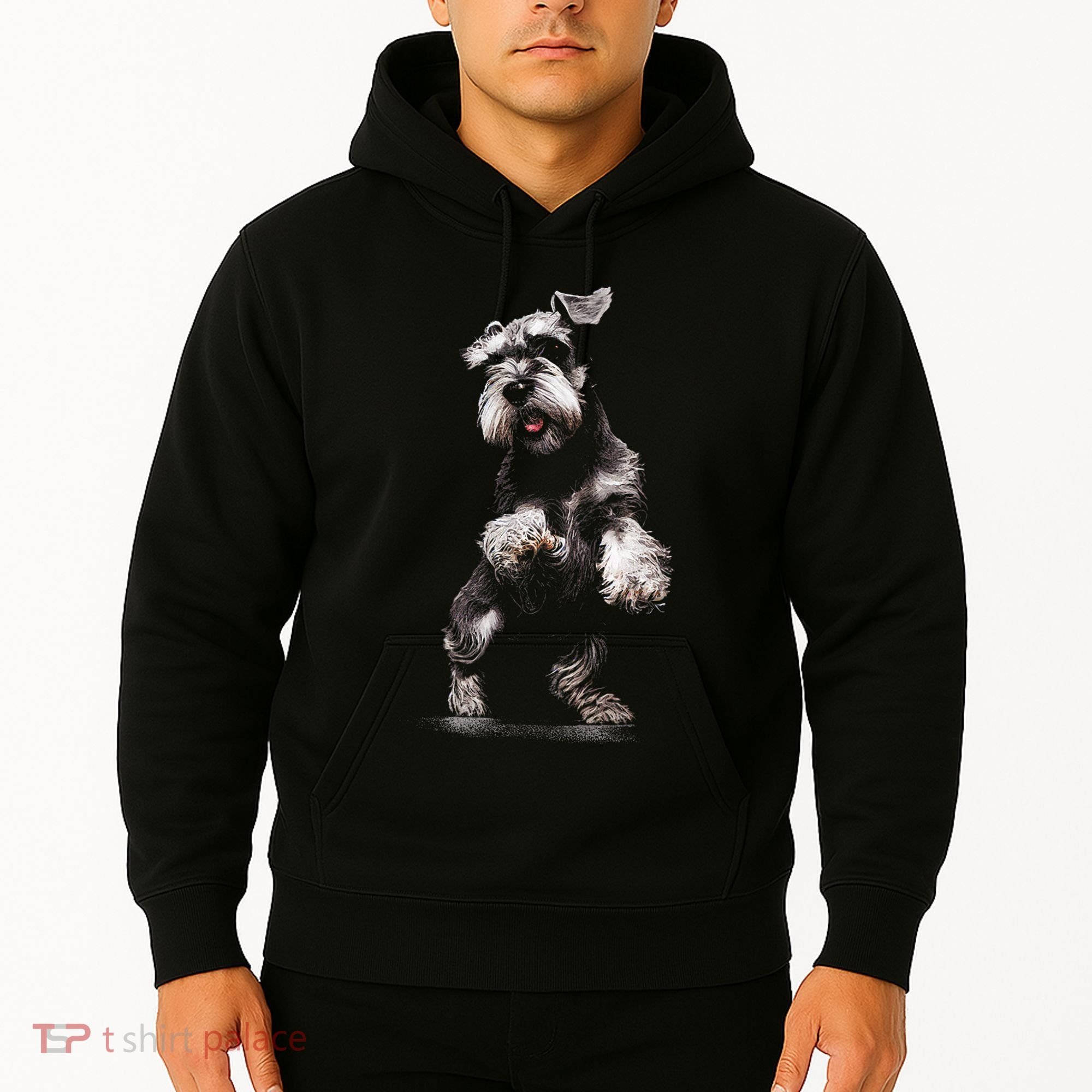 Miniature Schnauzer Dog Art Miniature Schnauzer Hoodie